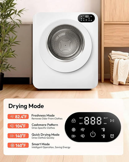 Euhomy 1.5 Cu.Ft Portable Dryer, 850W Clothes Dryer - Image 2