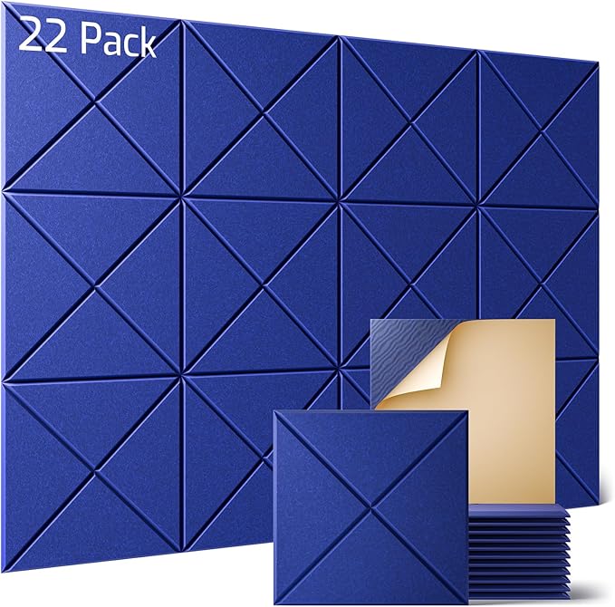Sonicism 22 Pack X-Lined Acoustic Panels by Sonicism