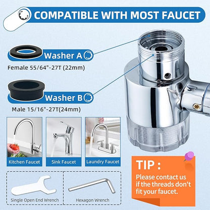 CECEFIN Water-Filter for Sink-Faucet Extender-Aerator - Image 6