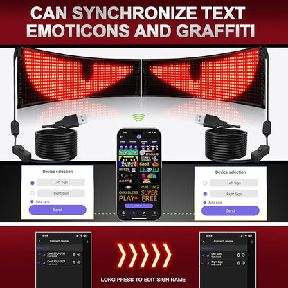 Rayhome Synchronize Multiple Devil Eyes Light, Programmable LED Display - Image 3