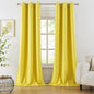 DUALIFE Yellow Blackout Curtains by DUALIFE