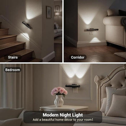 JandCase LED Night Light, Modern Night Lights Plug into Wall, Soft White 3000K - Image 6