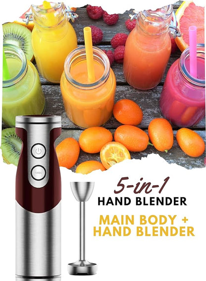 MegaWise Pro Titanium Reinforced 5 in1 Immersion Hand Blender, Powerful - Image 6