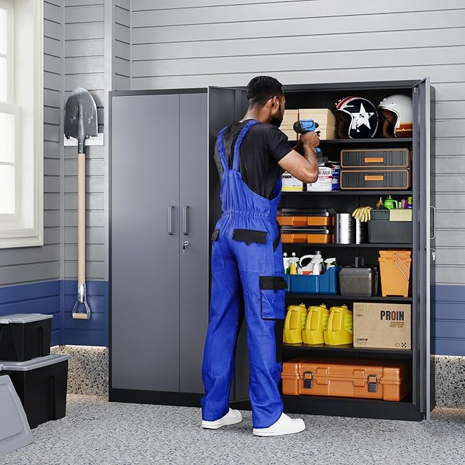 Yizosh Metal Storage Cabinet - Image 6