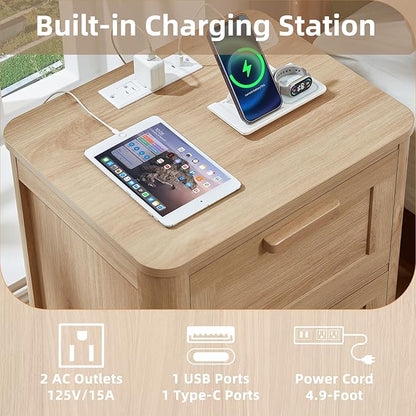 Joaxswe Farmhouse Nightstand - Image 3