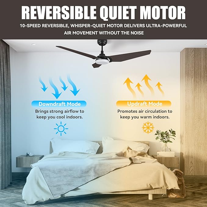 SMAAIR 56 Inch Smart Ceiling Fan - Image 5