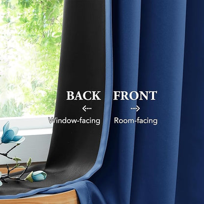 Beauoop 100% Blackout Curtains 96 Inches Long - Image 5