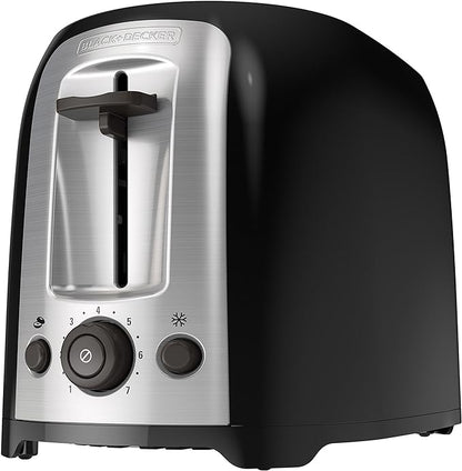 BLACK+DECKER 2-Slice Toaster, Extra Wide Slots, 7 Shade Settings, 850 Watts by BLACKDECKER