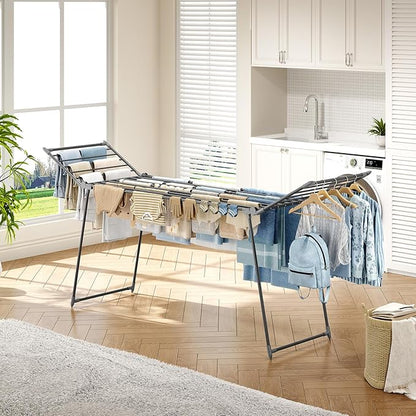 APEXCHASER Clothes Drying Rack Foldable, Large Drying Rack Clothing Retractable - Image 4