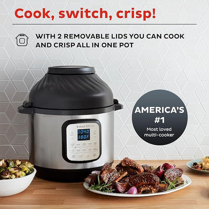 Instant Pot Duo Crisp 11-in-1 Air Fryer and Electric Pressure Cooker Combo - Image 3