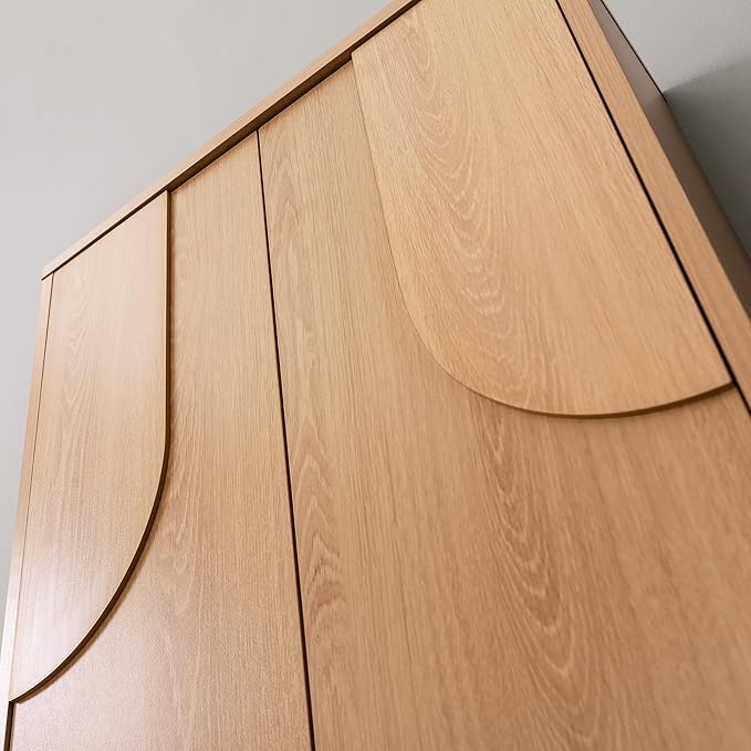 Arched Wood Medicine Cabinet for Bathroom-Mid Century Modern Wall Storage - Image 9