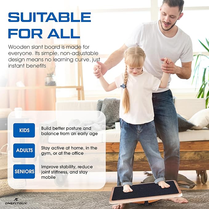 Wooden Balance Board for Adults, Wobble Board for Core Strength & Stability - Image 4