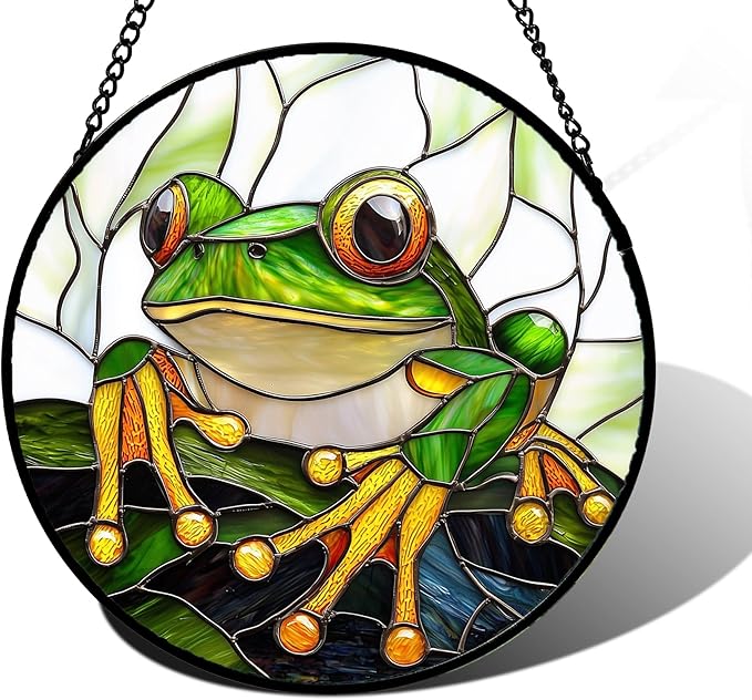 DASTOLL Stained Glass Window Hanging, and Mom 6.3 in by DASTOLL