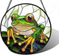 DASTOLL Stained Glass Window Hanging, and Mom 9.8 in by DASTOLL