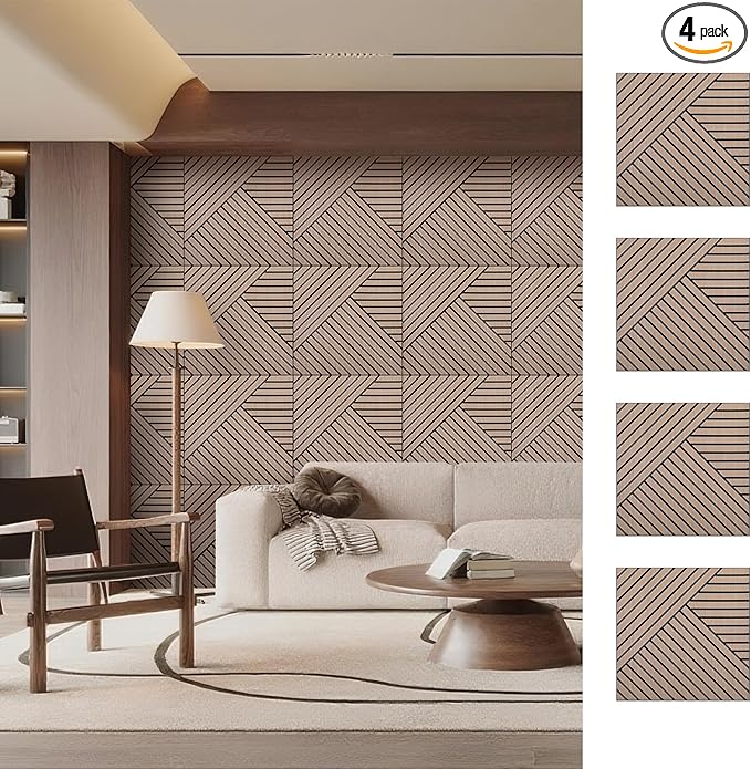 ARMURO 4 Packs Acoustic Wall Panels by ARMURO