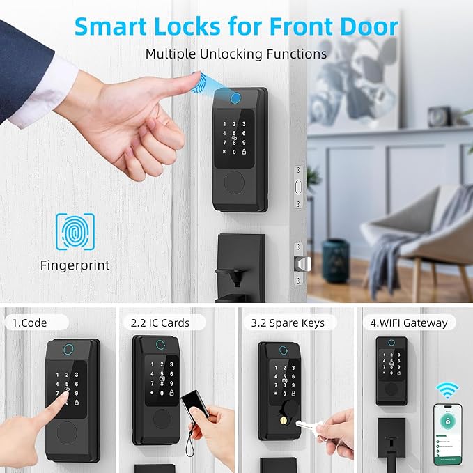Miuedo WiFi Smart Locks for Front Door - Image 2