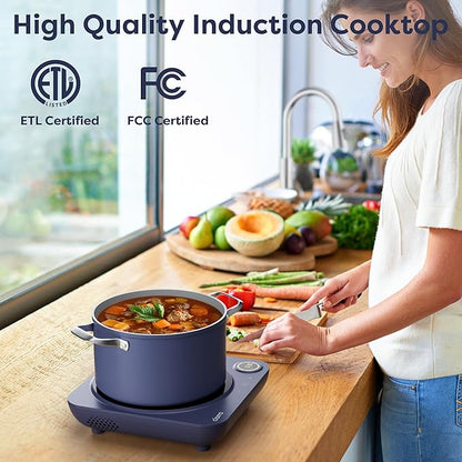 CIARRA CATIH1A-M Portable Induction Cooktop, Slim Single Electric Countertop - Image 2