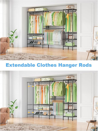 Ulif E11 Heavy-Duty Garment Rack, Metal Freestanding Clothes Rack and Closet - Image 3