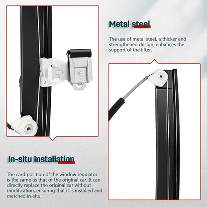 FINDAUTO Front Driver Left Side Power Window Regulator - Image 5