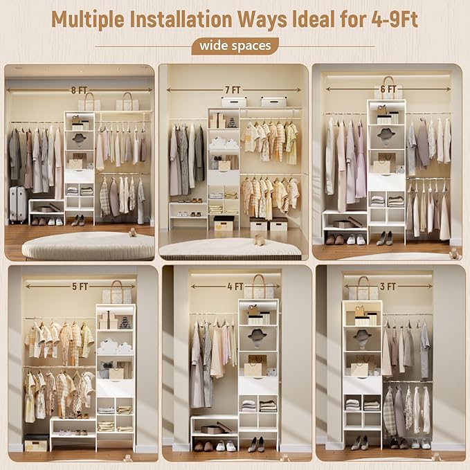 Wood Closet Organizer System, Closet Organizer - Image 8