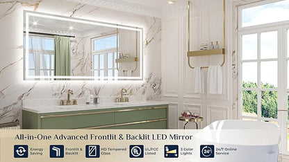 Keonjinn 72" x 36" LED Mirror - Image 2
