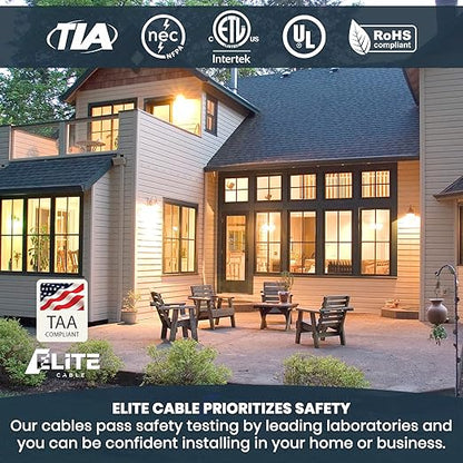 Elite CAT5E Riser, UTP 24AWG, Solid Bare Copper, UL Certified, Bulk Ethernet - Image 3