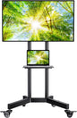 PERLESMITH Rolling TV Stand by PERLESMITH