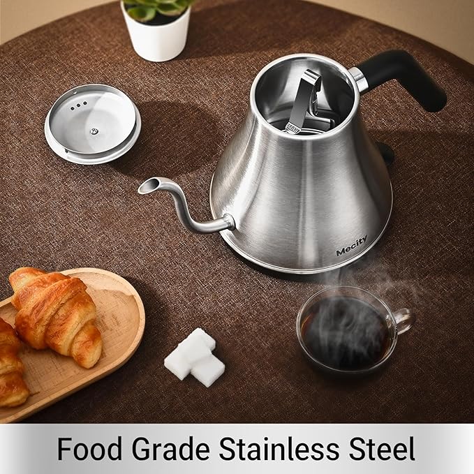 Mecity Electric Kettle Gooseneck Water Kettle Stainless Steel Tea Kettle Water - Image 2