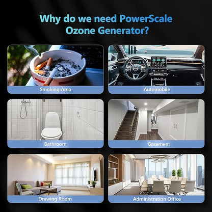 PowerScale Ozone Generator 90, 000mg/h O3 Intelligent Control Ozone Odor - Image 4