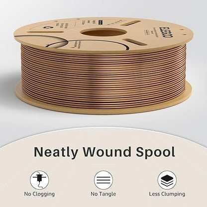 ELEGOO Metal PLA Filament 1.75mm Bronze 1KG, Metallic Shiny 3D Printer Filament - Image 4