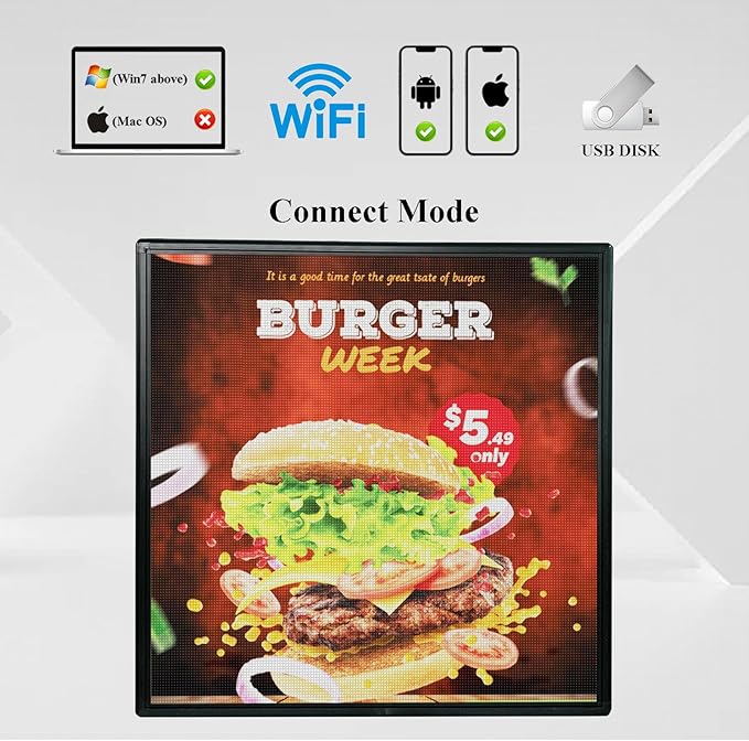P6 Outdoor Full Color 40'' x 40'' Scrolling LED Display Digital Signage - Image 6