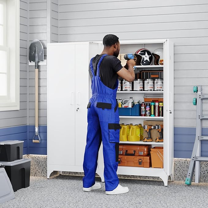Yizosh Metal Garage Storage Cabinet - Image 2