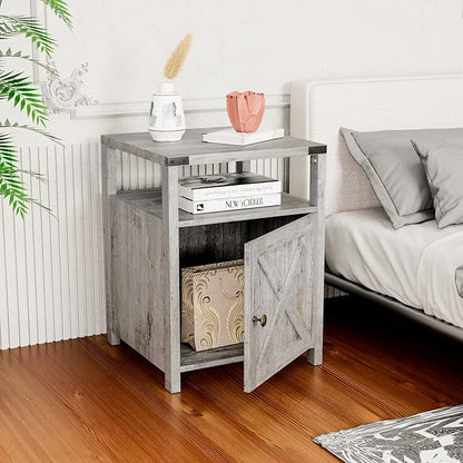 HOSEOKA Farmhouse Nightstand - Image 2