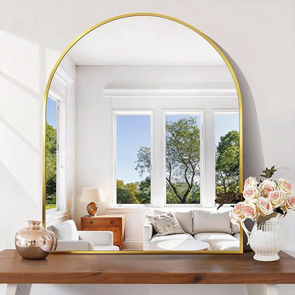 CIRCUMI Arched Wall Mirror, Metal Frame, Large Size - Image 5