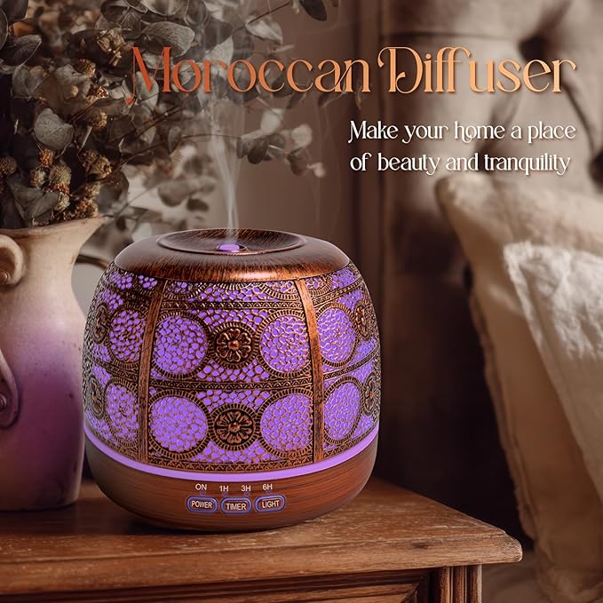 ARVIDSSON 500ml Essential Oil Diffuser, Metal Diffusers - Image 3