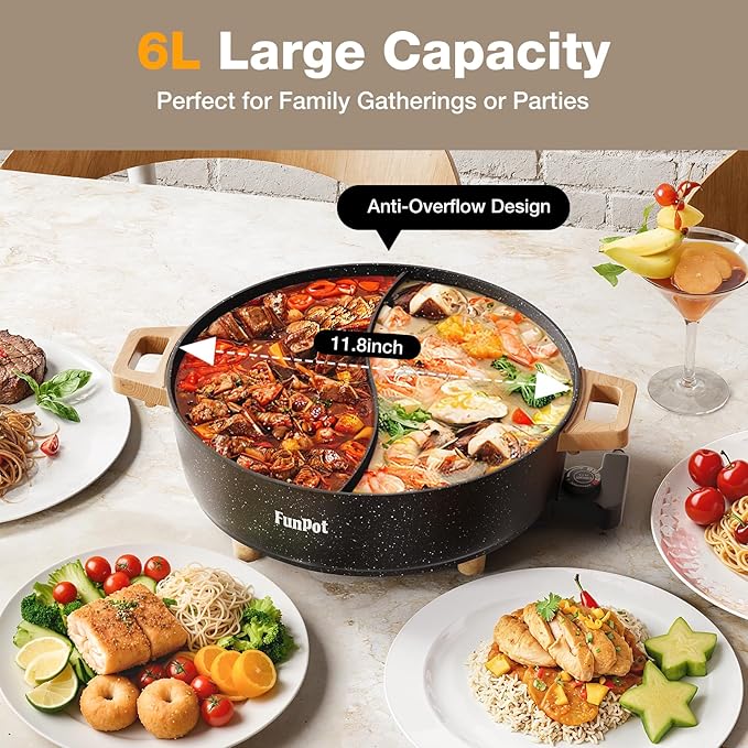 Electric Twin Compartment Hot Pot - Image 6