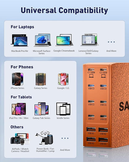 SAIPKYGS USB Charging Station, 12-Port USB C Charger Block - Image 6