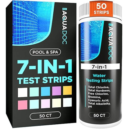 AquaDoc 7-in-1 Spa & Hot Tub Test Strips by AquaDocSpaHotTubSupplies