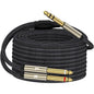 ZTOXLR 1/4 inch TRS Stereo Y-Splitter Insert Cable, 1/4 Inch Male Jack to Dual by ZTOXLR
