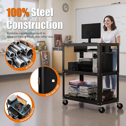Extra-Large 3-Tier Utility Cart - Image 2