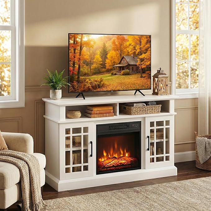 SIMOE Fireplace TV Stand Electric Fireplace 49Inch Console up to 55'' TV - Image 8