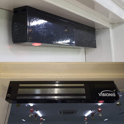 Visionis VS-VISML600LED-BL Indoor 600lbs Black Electromagnetic Lock - Image 7