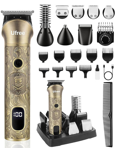 Ufree Beard Trimmer for Men, Electric Razor Shaver, Cordless Hair Clipper by Ufree