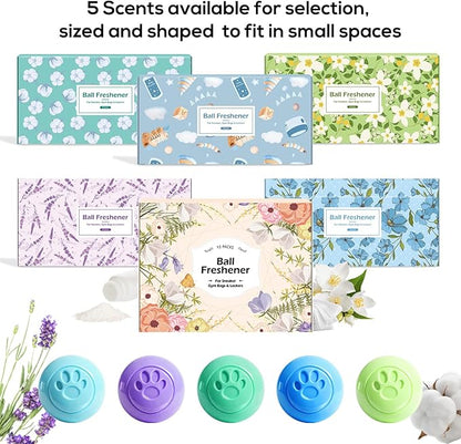 SCENTORINI Shoe Deodorizer Balls, 12 Pack Sneaker Deodorizer Balls, Odor - Image 7