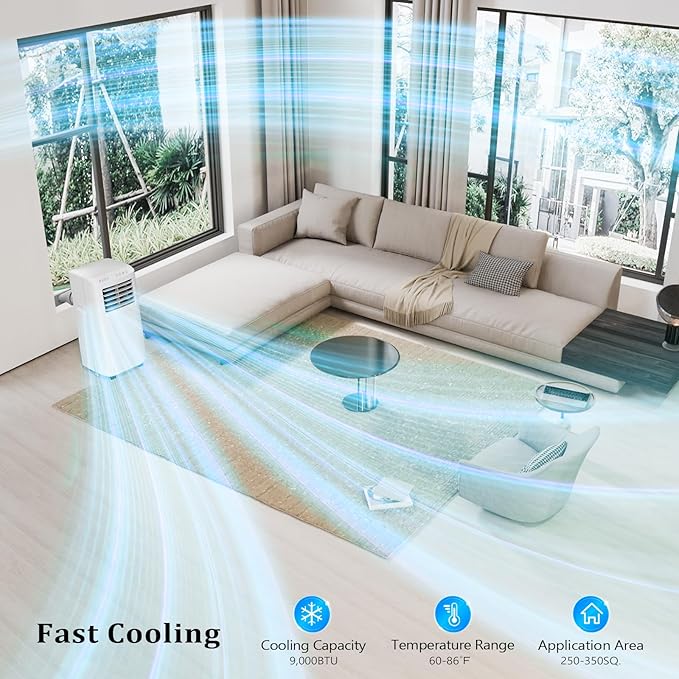 ROVSUN WiFi Enabled Smart 9000 BTU Portable Air Conditioner - Image 2