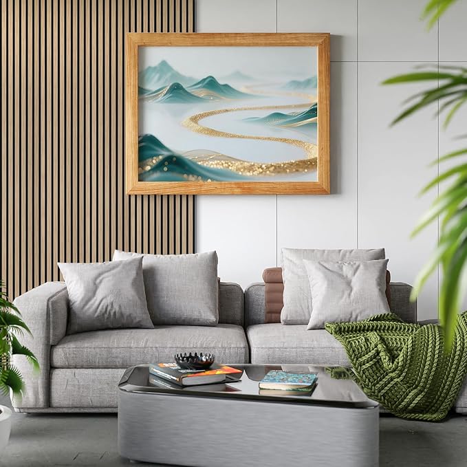 Art3d 4-Piece 94 x 12.6 Inch Acoustic Lightweight Slat Wall Panel - Image 2