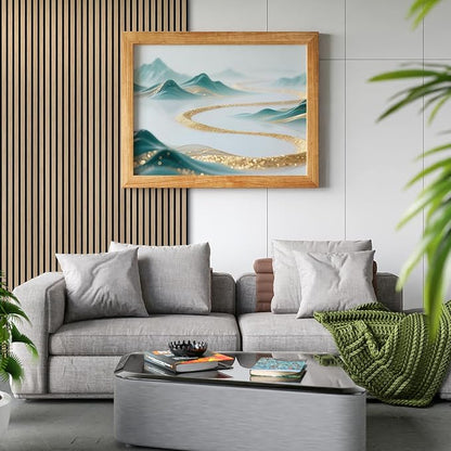 Art3d 4-Piece 94 x 12.6 Inch Acoustic Lightweight Slat Wall Panel - Image 2