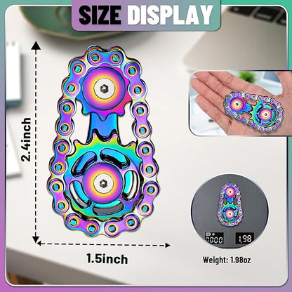 Valentines Day Gifts for Teens Boys Metal Fidget Spinner Toys for Adults - Image 2