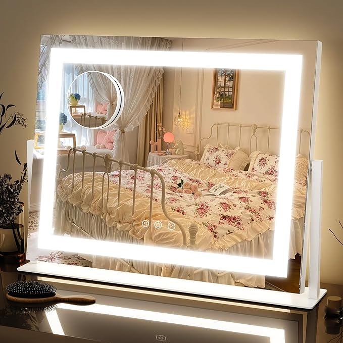FENNIO Vanity Mirror with Lights 22''x18'' Makeup Mirror with Lights, Lighted by FENNIOLEDMIRRORS