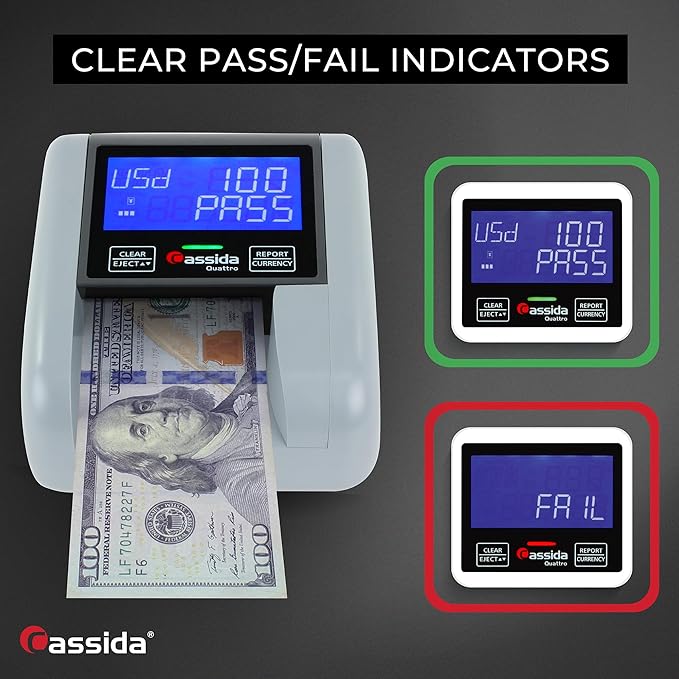 Cassida Quattro Fast Automatic Currency Counterfeit Detector - Image 10